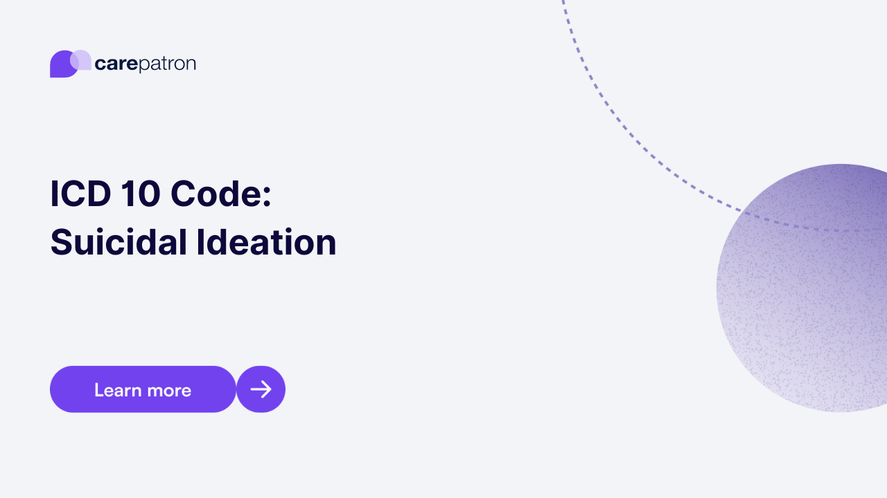 Suicidal Ideation ICD10CM Codes 2023